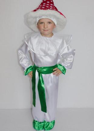 Карнавальный костюм мухомор №2 (мальчик), размеры на рост 100 - 120