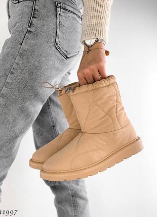 Зимові зима черевики дутики плащівка водонепроникні