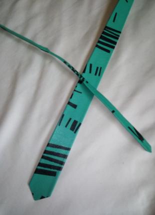 Кожаный галстук кожа