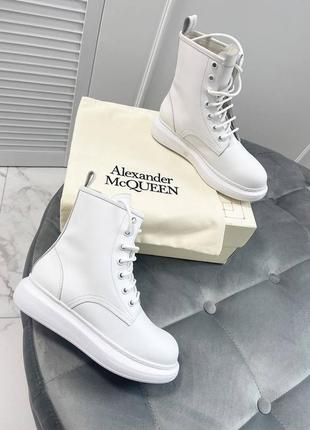 Ботинки зимние кожаные люкс в стиле alexander mcqueen🕊🕊🕊