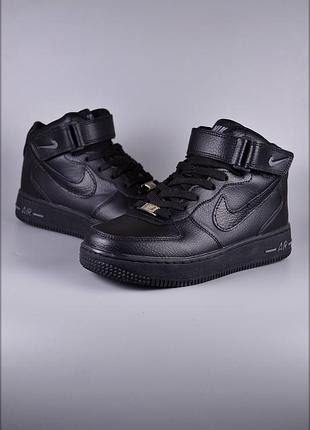 Мужские кроссовки nike af1 black winter