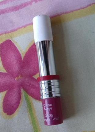 Сливовая розовая кремовая плотная полуматовая помада клиник тестер clinique