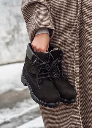 ❄️timberland black fur❄️черевики жіночі зимні тімберленд, ботинки тімберленд зимні з хутром, ботинки женские зимние тимберленд