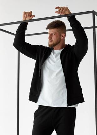 Мужской спортивный костюм. кофта на молнии и штаны5 фото