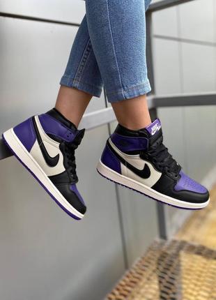 Чоловічі кросівки  nike air jordan 1 мужские кроссовки найк8 фото