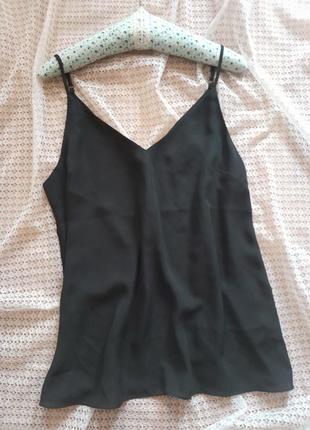 Стильна шифонова чорна блуза майка primark2 фото