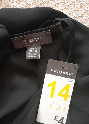 Стильна шифонова чорна блуза майка primark7 фото