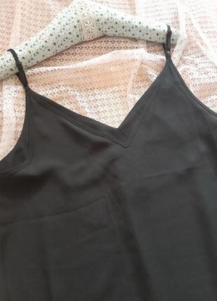 Стильна шифонова чорна блуза майка primark8 фото