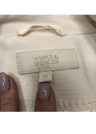 Белое короткое пальто mark&spencer4 фото