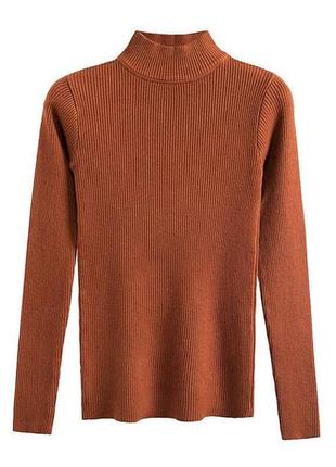 Універсальний жіночий гольф з м'якого і еластичного трикотажу середньої еластичності