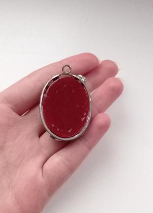 Винтажный восточный кулон кулончик подвеска цветочный узор винтаж ретро