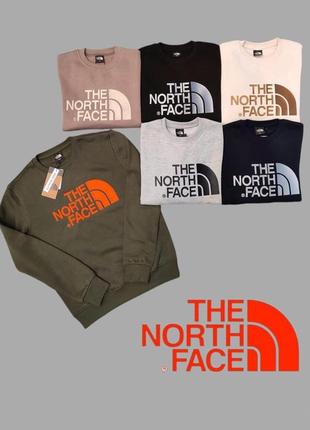 Батник трикотаж с флисом the north face турция1 фото