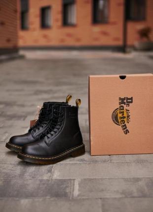 Зимові черевики dr.martens 1460 classic (хутро)10 фото