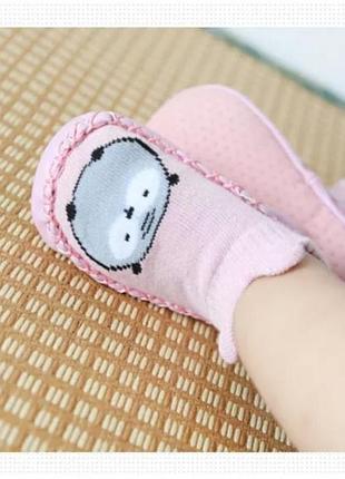 🧦👶 детские носки-чешки из хлопка 🌿тапочки антискользящие