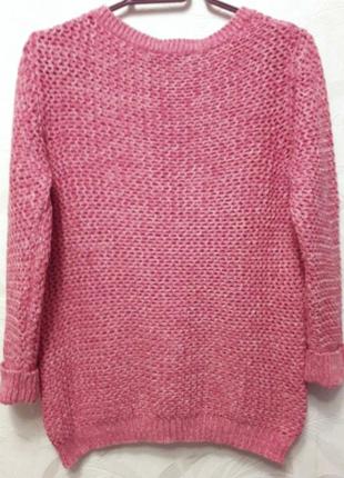 Уютный свитерок, 48-50, объёмная ажурная вязка, хлопок, tu2 фото