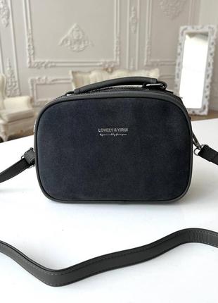 Жіноча сумка із замша1 фото