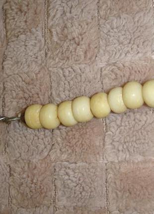 Винтажное колье ожерелье бусы кость индия3 фото