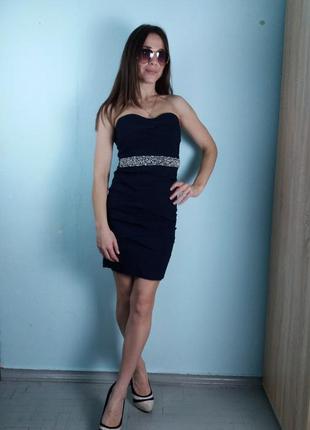 Сукню коктельное бандо з обробкою на талії asos (10622)