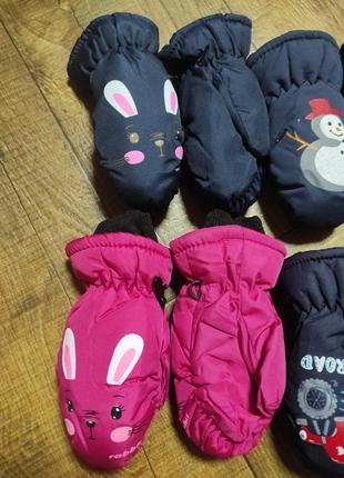 Краги варежки рукавиці 3-5р хлопчик дівчинка2 фото