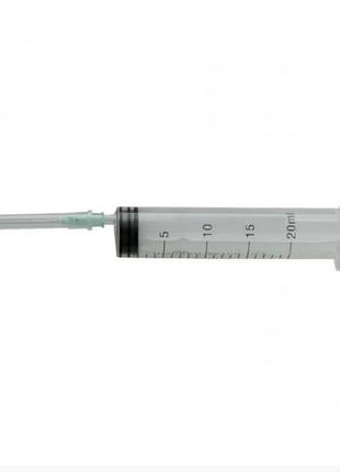 Шприц +103 калина 20,0 мл, 3-х компонентний, голка 0,8х40 50шт.