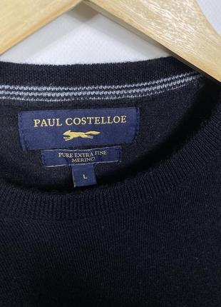 Paul costelloe мужской шерстяной свитер