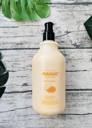 🥭суперувлажняющая маска для волос с маслом манго  evas pedison mango, 500ml