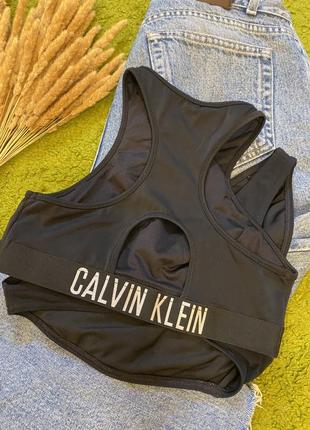 Купальник calvin klein чорний розмір хс- с оригінал4 фото