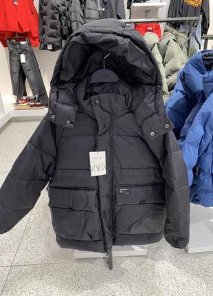 Zara ! зимняя парка пуховик 116-164 см пух перо