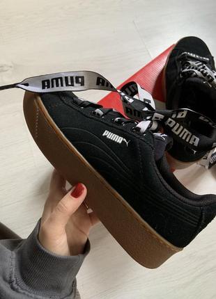 Кроссовки puma suede platform9 фото