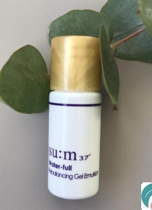 Su:m37 waterful rebalancing gel emulsion 5ml,  премиальная увлажняющая гелевая эмульсия