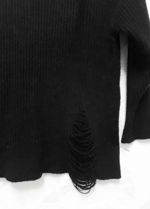 Тёплый свитерок оригинального дизайна, 46-48-50, стрейчевый  трикотаж машинной вязки из акрила, zara6 фото