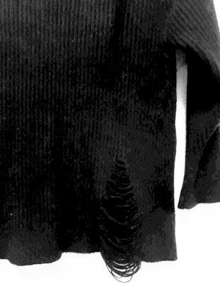 Тёплый свитерок оригинального дизайна, 46-48-50, стрейчевый  трикотаж машинной вязки из акрила, zara7 фото