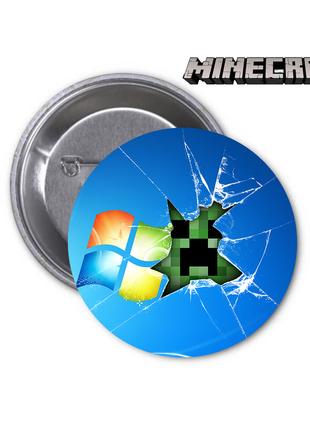 Значок game игра minecraft майнкрафт шахтерское ремесло