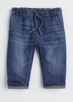 Теплые джинсы для мальчика h&m 92-98