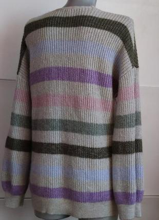 Смугастий светр британського бренду з вовною8 фото