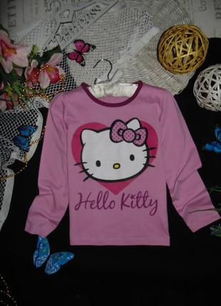 7-8лет.модний реглан hello kitty.мега вибір взуття та одягу