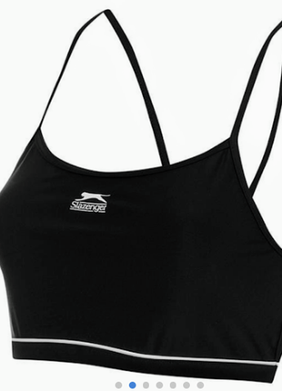 Топ  slazenger англия  черный спортивный размер 6(xxs)