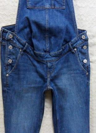 Стильный джинсовый бойфренд комбинезон для беременных h&m,  36 размер.5 фото