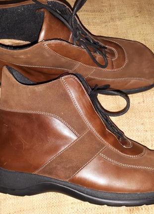 38р-25 см кожа ортопедическаяобувь зима ботинки на широкую helvesko swiss