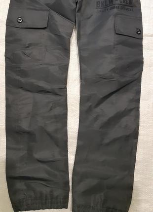 Джеггинсы карго bklwear германия штаны непромокаемая плащовка на подкладке на 10 лет7 фото