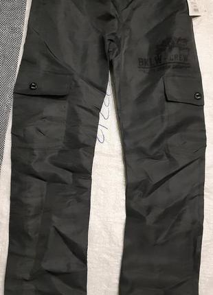 Джеггинсы карго bklwear германия штаны непромокаемая плащовка на подкладке на 10 лет6 фото