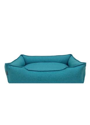 Лежак 80×70×22 см лежанка для спальні місце тварин собак і кішок знімний чохол з бортами