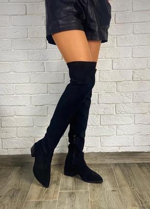 Замшеві ботфорти чоботи панчохи замшевые ботфорты сапоги чулки
