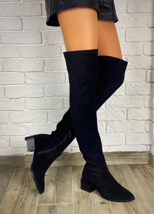 Замшеві ботфорти чоботи панчохи замшевые ботфорты сапоги чулки