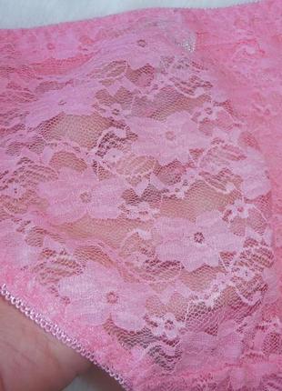 Гарні рожеві мереживні трусики rosa junio6 фото