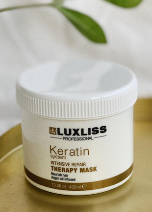 Холодный ботокс для волос luxliss keratin repair therapy маsk 400 мл3 фото