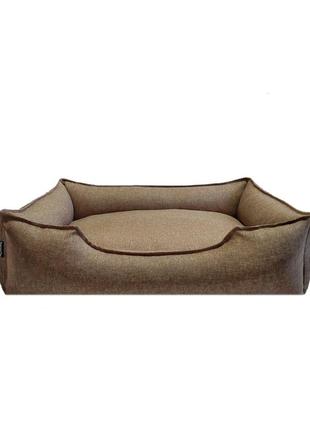 Лежак 60×50×20 см лежанка для спальні місце тварин собак і кішок знімний чохол з бортами
