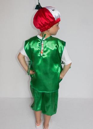 Карнавальный костюм яблоко №1, размеры на рост 100 - 1203 фото