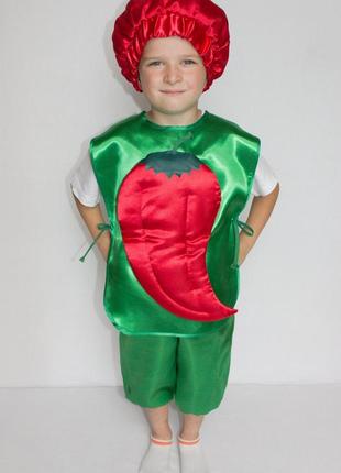 Карнавальный костюм перец, размеры на рост 100 - 120