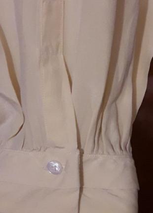100% шовк вінтажна  стильна  блуза  сорочка  р. 44/ 46 від lady van laack9 фото